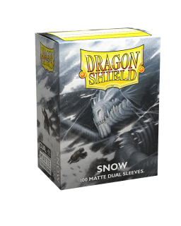 Obal Dragon Shield 100ks DUAL MATTE - Snow