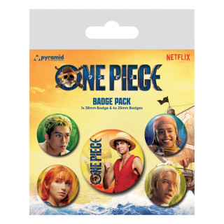 Odznak One Piece Pin-Back Buttons 5-Pack The Straw Hats