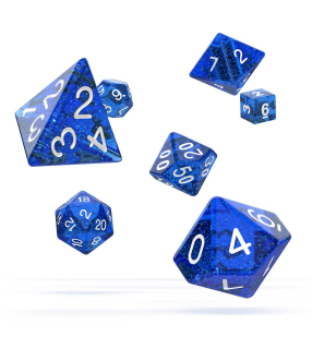 Kocka Set (7) - Oakie Doakie Dice RPG Set Speckled - Blue