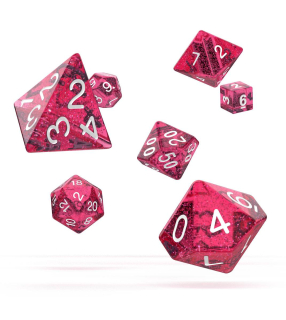 Kocka Set (7) - Oakie Doakie Dice RPG Set Speckled - Pink