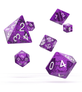 Kocka Set (7) - Oakie Doakie Dice RPG Set Speckled - Purple