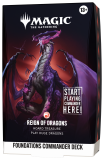 Magic The Gathering TCG: Foundations Starter Commander REIGN OF DRAGONS