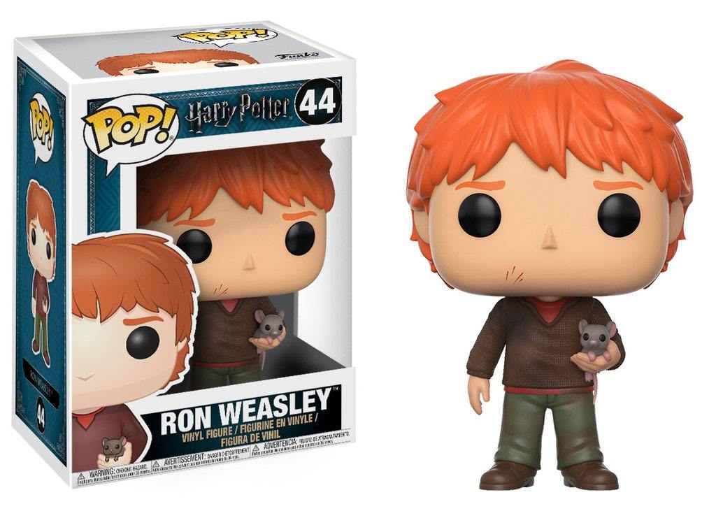 Funko POP: Harry Potter - Ron Weasley with Scabbers 10 cm