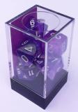 Kocka Set (7) - Borealis - purple/white Luminary