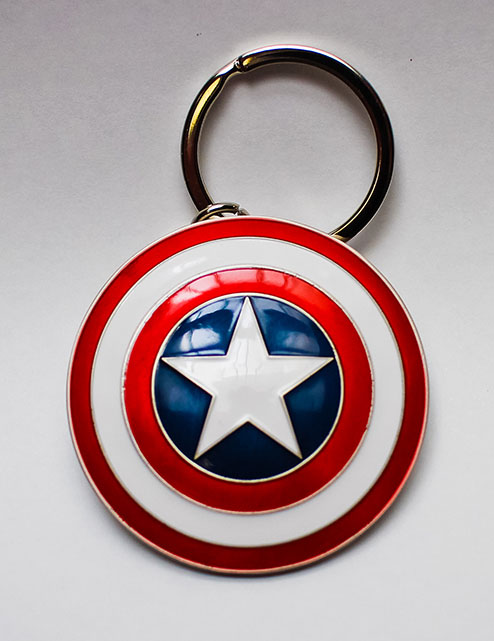 Kľúčenka Captain America Metal Keychain Shield 5 cm