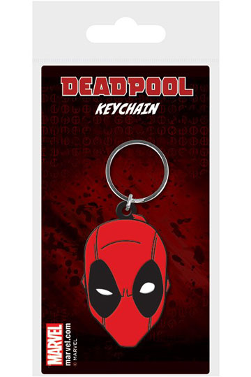Kľúčenka Deadpool Face Rubber Keychain 6 cm 