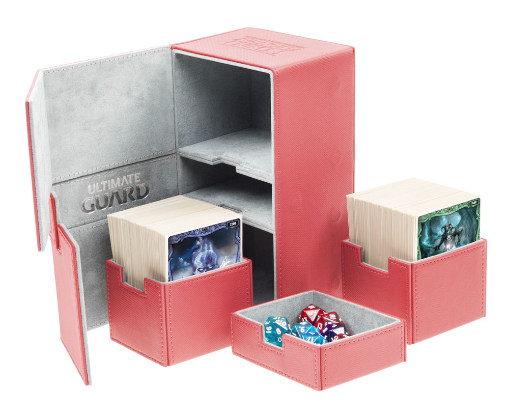Krabička Ultimate Guard Twin Flip´n´Tray Deck Case 200+ red