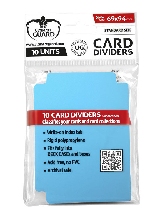 Deck Dividers Ultimate Guard (10) - Light Blue - rozdeľovače kariet