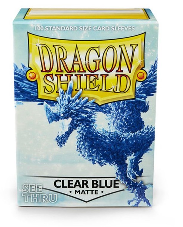 Obal Dragon Shield 100ks MATTE - Clear Blue / Priehľadná modrá
