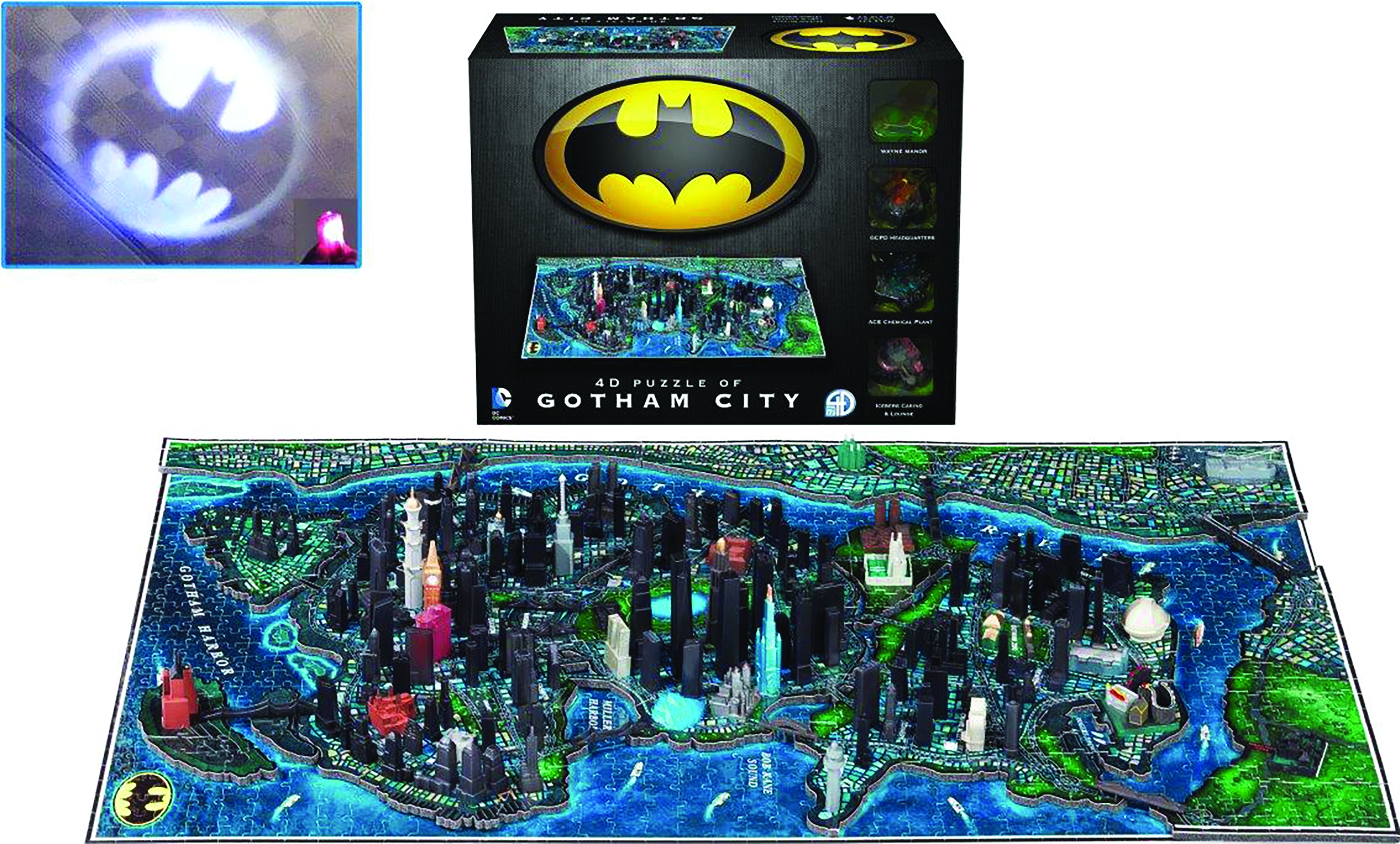 Puzzle Batman 4D Large Puzzle Gotham City