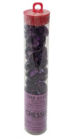 Kamienky Glass Stones (40/4“ tube) - Purple