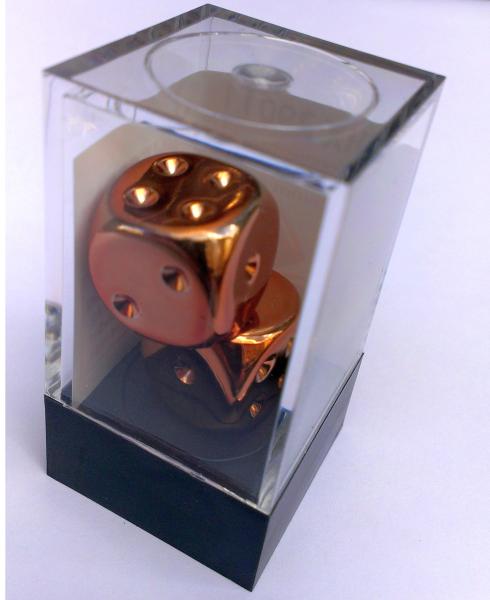 Kocka Set (2) - Copper Metallic D6 16mm (bodky)