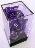 Kocka Set (7) - nepriehľadná - fialová,biela / purple,white