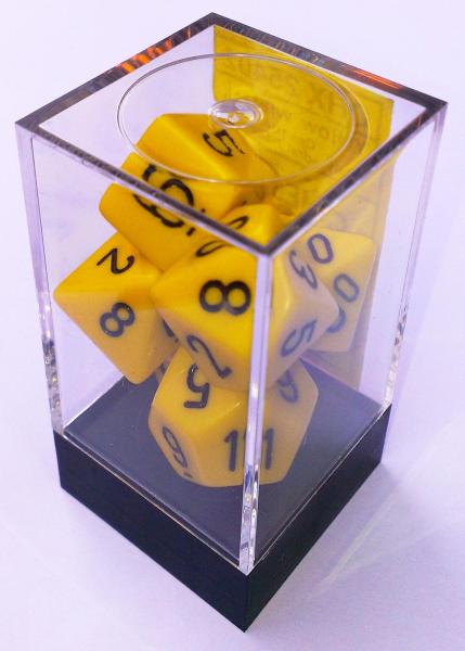Kocka Set (7) - nepriehľadná - žltá,čierna / yellow,black