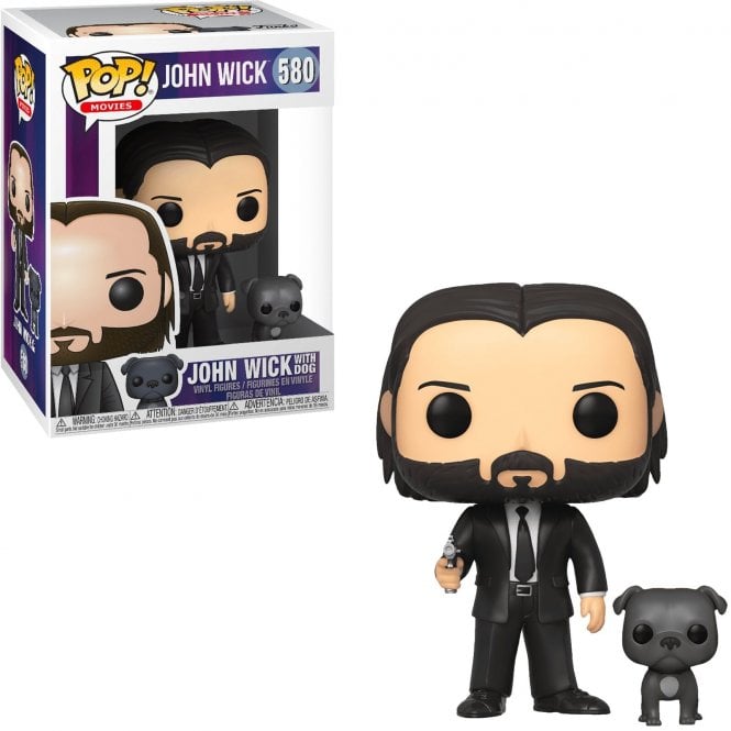 Funko POP: John Wick - John Wick in Black Suit with Dog 10 cm