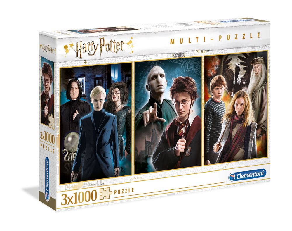 Puzzle - Harry Potter Multi Jigsaw Puzzle Characters (3 x 1000)