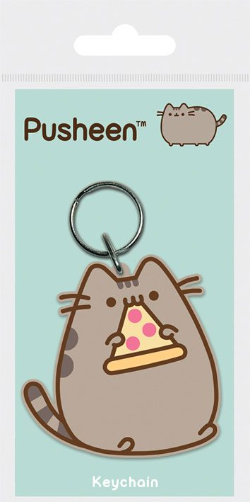 Kľúčenka Pusheen Rubber Keychain Pizza 6 cm
