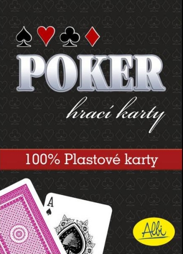 Poker – plastové karty červené