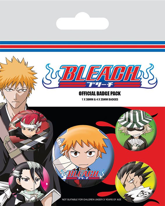 Odznak Bleach Pin-Back Buttons 5-Pack Chibi Characters