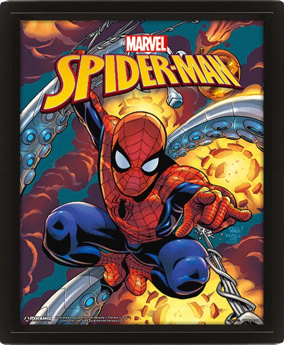 Marvel Framed 3D Effect Poster - Spider-Man 26 x 20 cm