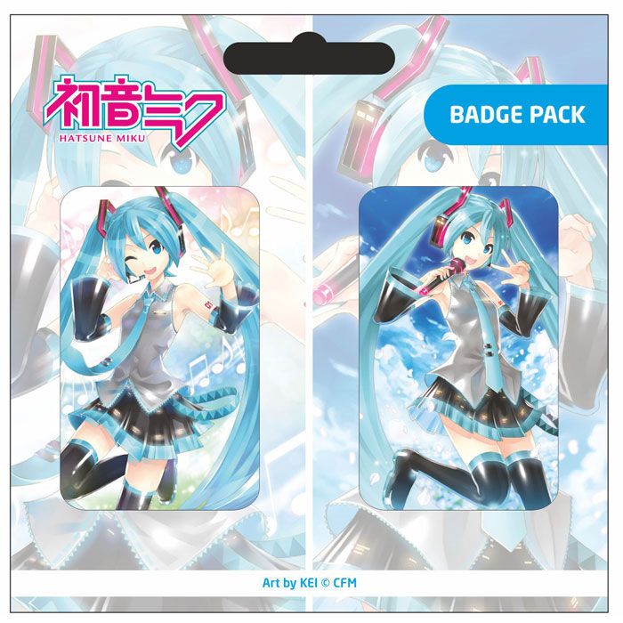 Odznak - Hatsune Miku Pin Badges 2-Pack Set A