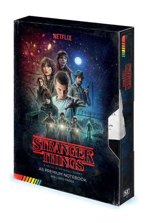 Zápisník - Stranger Things Premium Notebook A5 VHS (S1)
