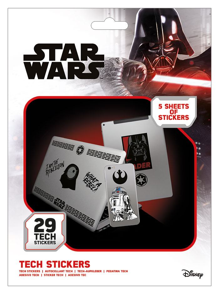 Nálepky Star Wars Tech Sticker Pack Force