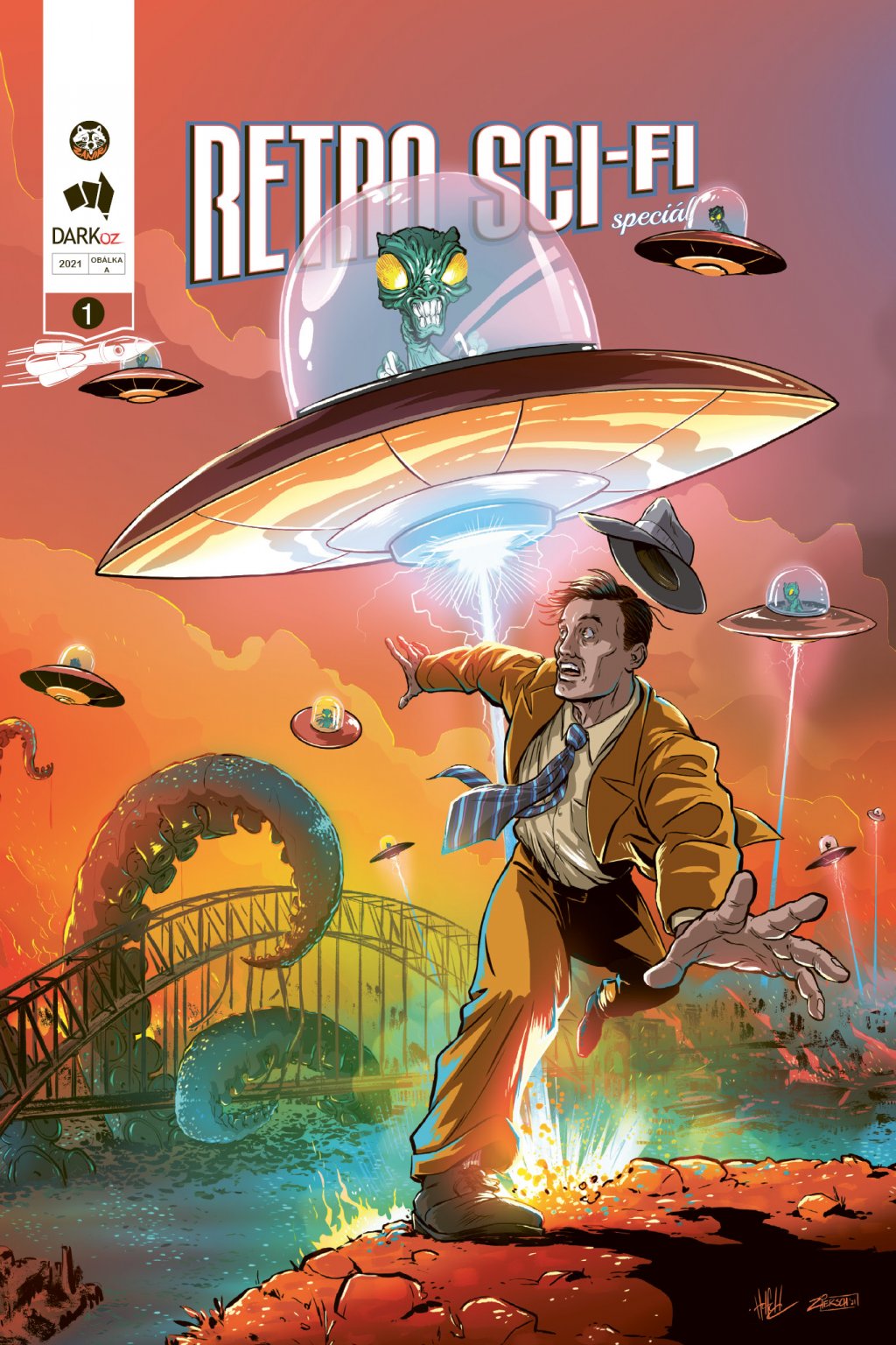 Retro Sci-Fi Speciál 1 - komiks  (Obálka A - UFO) [Kolektív autorov]