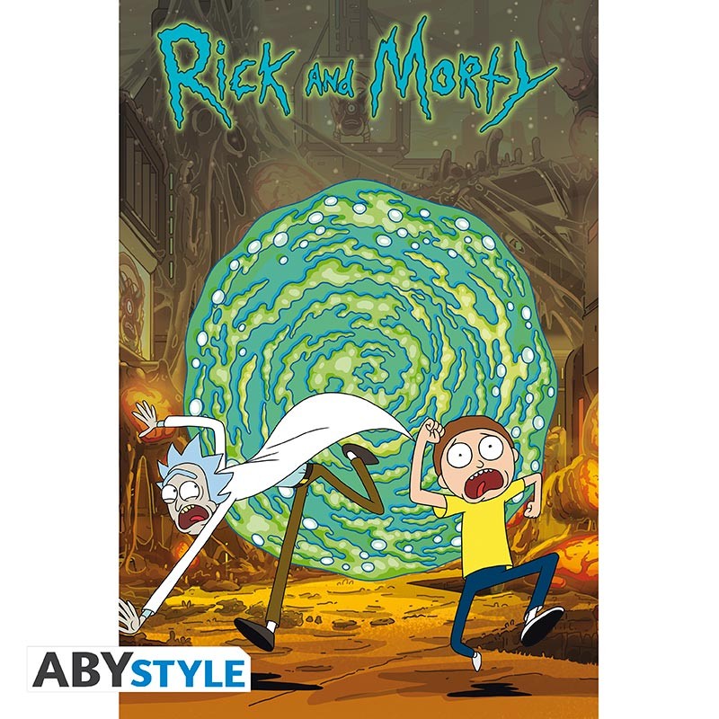 Plagát Rick and Morty Portal 61 x 91 cm