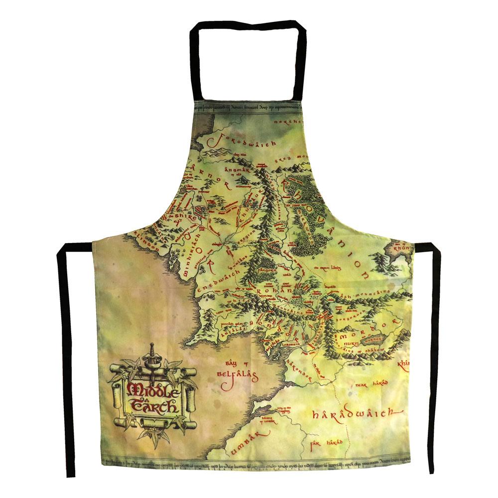 Zástera - Lord of the Rings cooking apron The Middle Earth Map