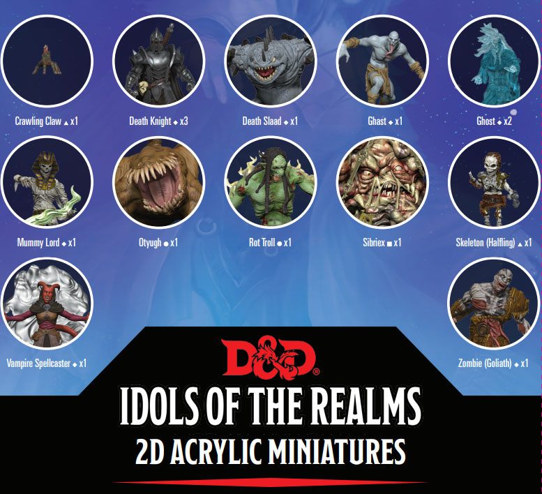 Dungeons & Dragons: Idols of the Realms - Boneyard 2D Set 1