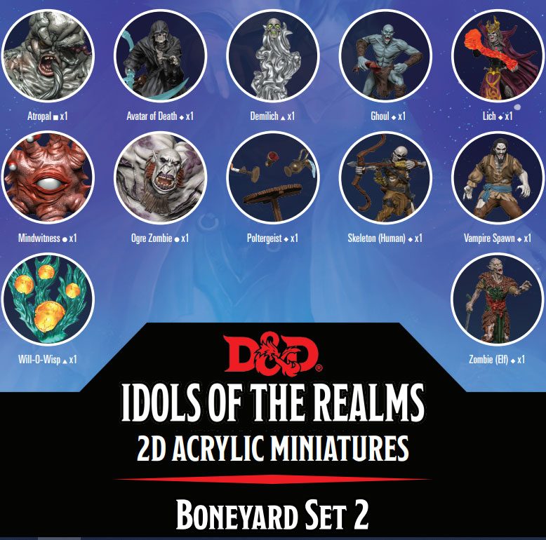 Dungeons & Dragons: Idols of the Realms - Boneyard 2D Set 2