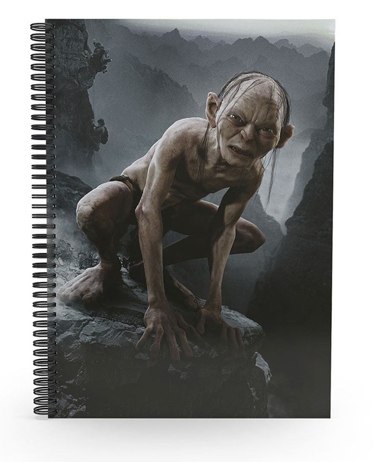 Zápisník - Lord of the Rings Notebook with 3D-Effect Gollum