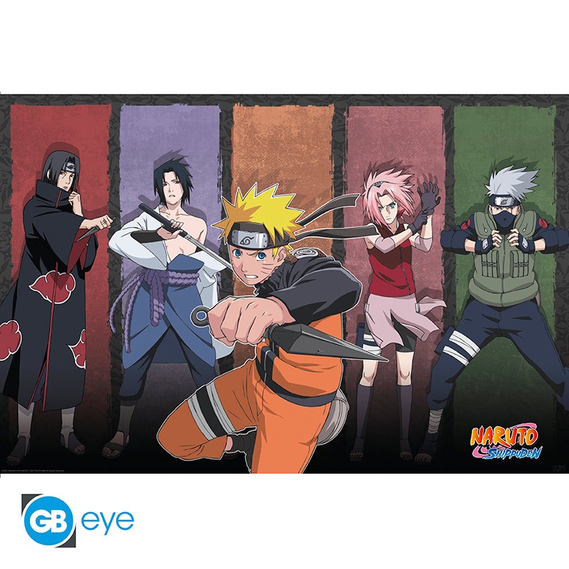 Plagát Naruto Shippuden Poster Naruto & Allies 61 x 91 cm