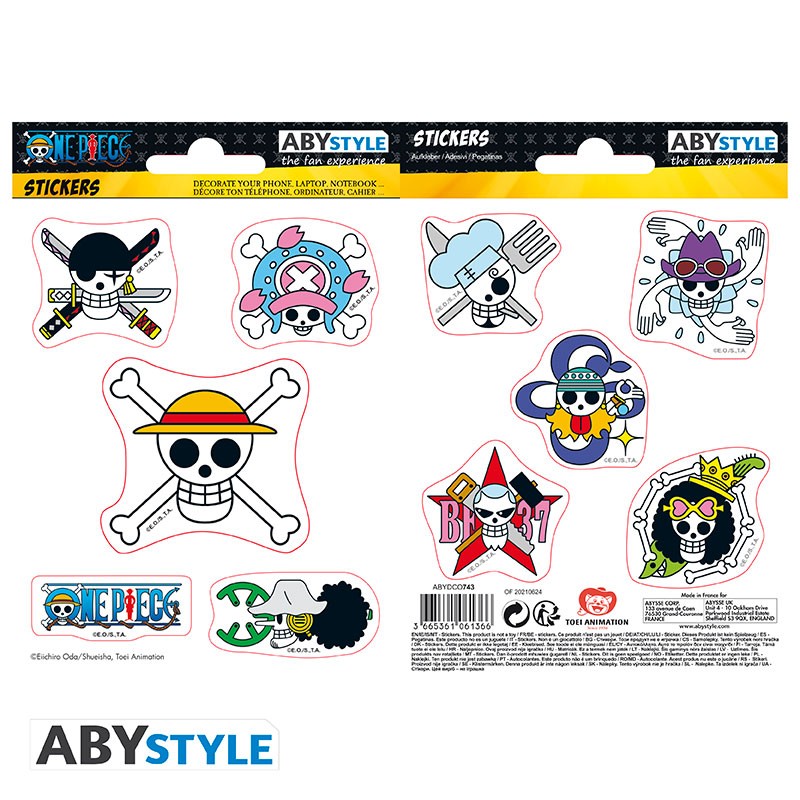 Nálepky One Piece - Straw Hat Skulls
