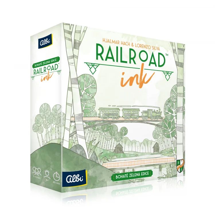 Railroad ink (zelený) - spoločenská hra