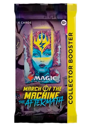  Magic the Gathering TCG: March of the Machine AFTERMATH Collector BOOSTER PACK