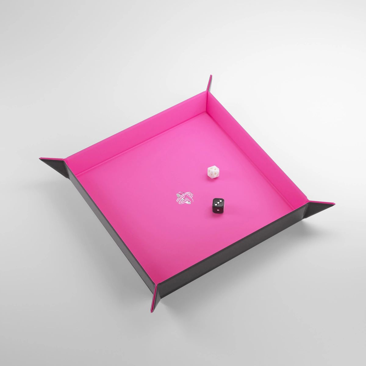 Tácka na hádzanie Gamegenic Magnetic Dice Tray - Square Black/Pink