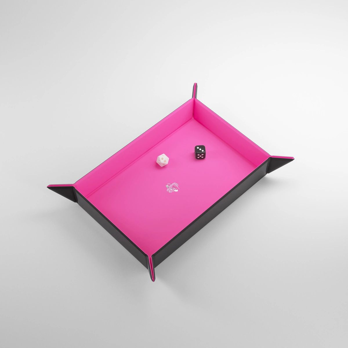 Tácka na hádzanie Gamegenic Magnetic Dice Tray - Rectangular Black/Pink