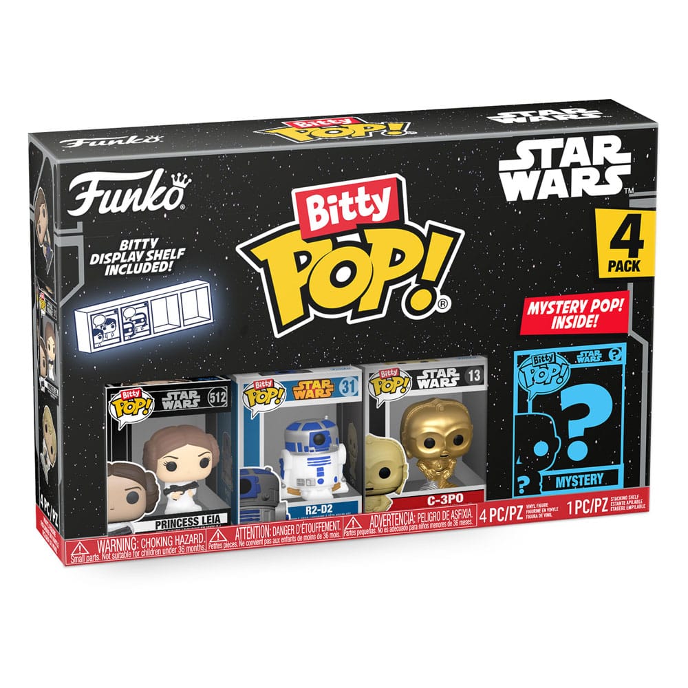 Funko Bitty POP: Star Wars - Leia / R2-D2 / C-3PO