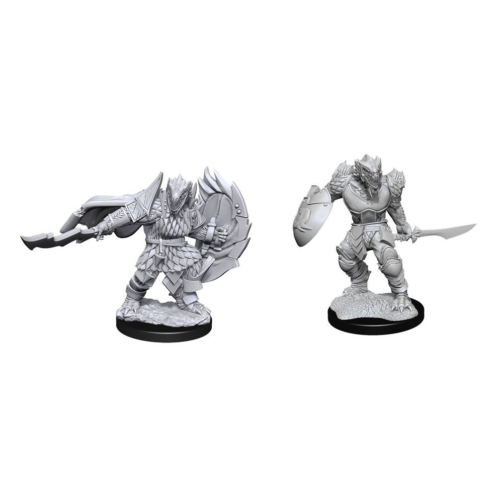 Dungeons & Dragons Nolzur's Marvelous Miniatures - Dragonborn Fighter Male (1) 2-Pack, 4 cm