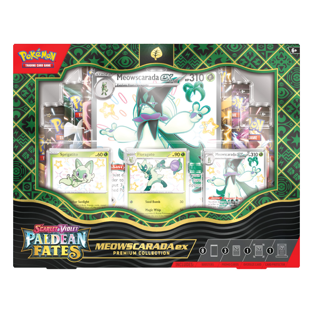 Pokémon TCG: Scarlet & Violet 4,5 Paldean Fates - Premium Collection MEOWSCARADA ex
