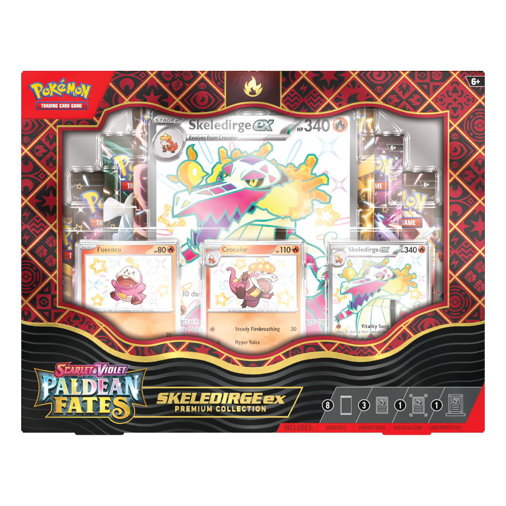 Pokémon TCG: Scarlet & Violet 4,5 Paldean Fates - Premium Collection SKELEDIRGE ex