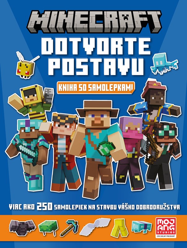 Minecraft - Dotvorte postavu - Kniha so samolepkam