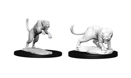 Dungeons & Dragons Nolzur's Marvelous Miniatures - Panther & Leopard 2-pack, 4 cm