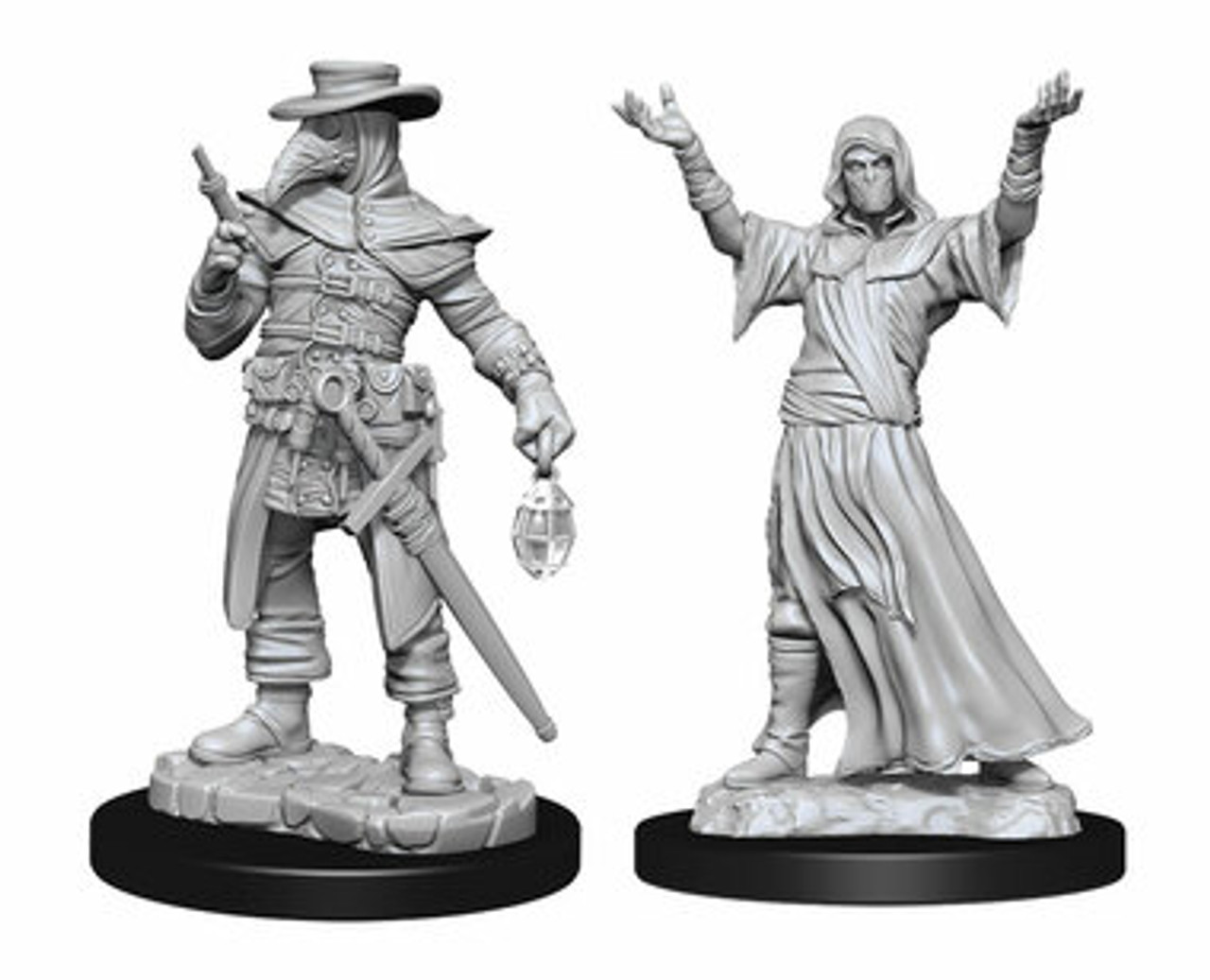 WizKids Miniatures - Plague Doctor & Cultist 2-pack, 4 cm