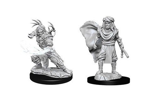 Dungeons & Dragons Nolzur's Marvelous Miniatures - Human Druid Male (2) 2-pack, 4 cm