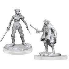Dungeons & Dragons Nolzur's Marvelous Miniatures -  Elf Rogue & Half-Elf Rogue Protége2-Pack, 4 cm