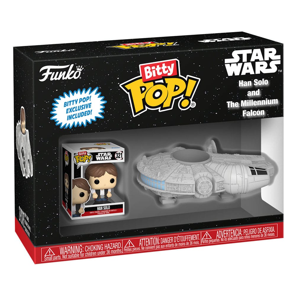 Funko Bitty POP: Star Wars - Han Solo and The Millenium Falcon