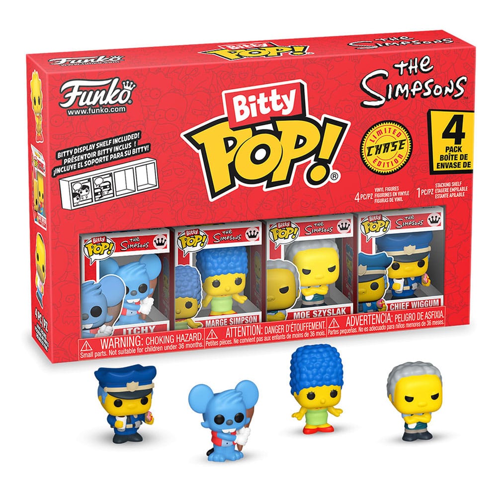 Funko Bitty POP: The Simpsons - Itchy / Marge Simpson / Moe Szyslak